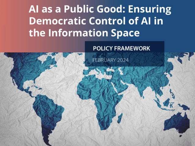 AI as a public good