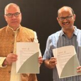 Syed Nazakat, Founder and CEO of DataLEADS, and Madan Padaki, Founder of JanAI, signing the MoU.